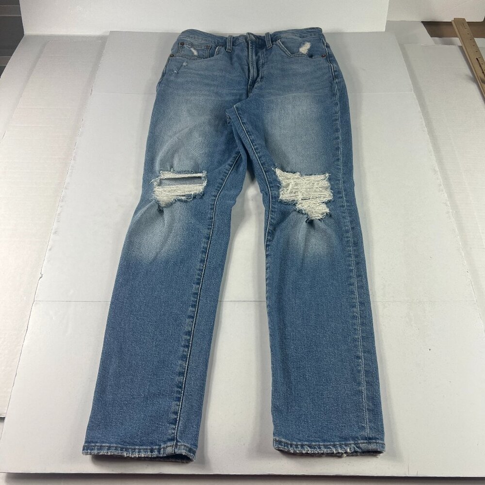 Madewell Jean Women 28x27* Perfect Vintage High Rise Crop Jean Blue Denim Tag 27